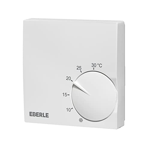 Eberle Regolatore Ambiente Bianco Attivo (Extra Piatto, Regolatore Di Temperatura Da 5 A 30 Gradi) 131170151600