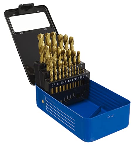Sealey Set Punte Trapano Per Legno 25Pezzi Metric Titanium Coated