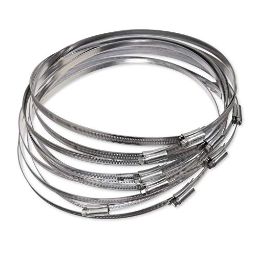 Eclipse Professional Tools Ecw1-13 Eclipse W1 - Fascette Stringitubo In Acciaio Dolce, 270-300 Mm, Confezione Da 10