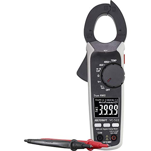 Voltcraft Vc-522 (Iso) Pinza Amperometrica Calibrato (Iso) Digitale Cat Iii 600 V Display (Counts): 4000