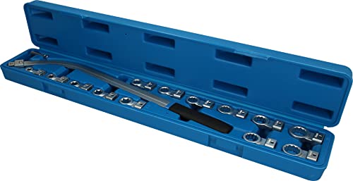 Brilliant Tools 15-Pezzi Interchangeable Belt Tensioner Wrench Set, Con Robusta Valigetta Blu.