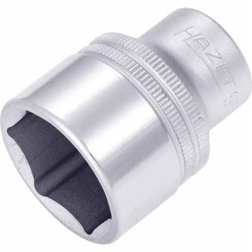Hazet Steckschlüsseleinsatz 900-26 | 12,5 Mm Vierkantantrieb, 26 Mm Schlüsselweite, Mit Rändelung | Steck-Nuss Mit Verchromter Und Polierter Oberfläch