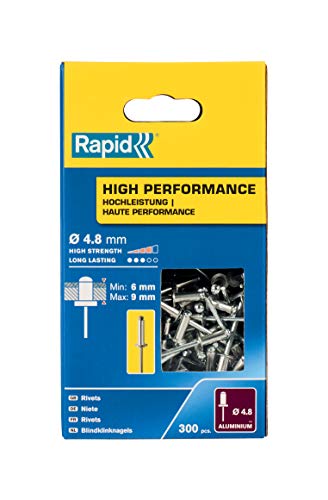 Rapid Rivetti High Performance Ø4.8 X 12 Mm. Confezione Grande Da 300 Pezzi.