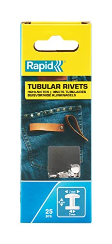 Rapid 5000414 Rivetti Tubolari Ø7X3X9 Mm, Acciaio