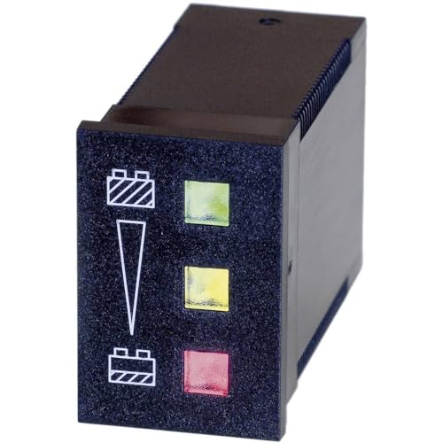Bauser 824 24 V Protezione Batteria 824-24 V/Dc Verde: ≥ 24 V Giallo: < 24 V ≥ 22 V Rosso: < 22 V Dim. Installazione