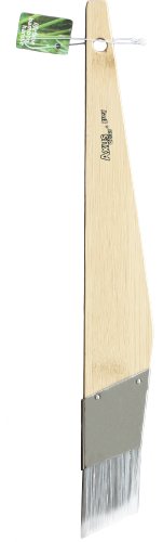 Axus Décor - Pennello Di Pelo Di Puzzola Angolato Con Ghiera In Acciaio Inox Antiruggine E Setole Extra Fini Da 3,8 Cm, Colore: Grigio