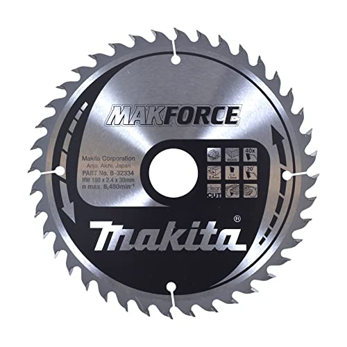 Makita B-32334 - Maxforce Lama Da Taglio 180 X 30 Mm, 40 Z,