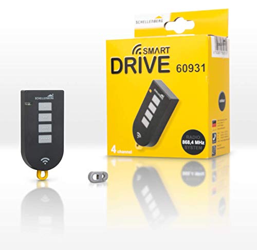 Schellenberg 60931 Telecomando Cancello Porta Di Garage, 4 Canali, 868,4 Mhz, Antracite, Zubehör Smart Drive M,L,Xl