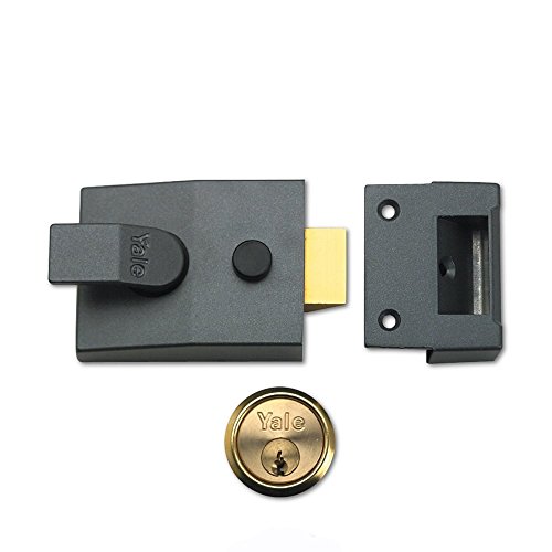 Yale Locks, 89Dmgpb, Chiavistello Standard Con Cilindro In Ottone, Asse Maniglia 60 Mm