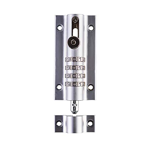 Squire Serratura Combinata (Combi4) – Serratura A Combinazione A 4 Ruote, Corpo Pressofuso Resistente Alle Intemperie, Bullone Scorrevole Antimanomiss