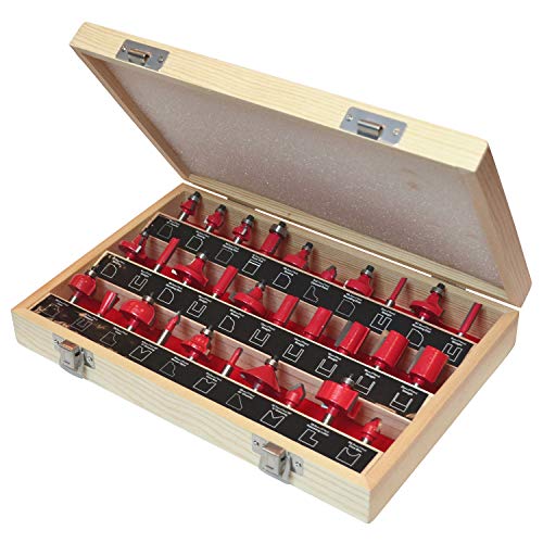 Router Bit Set Di Faithfull 30 Shank 1/4In Tct