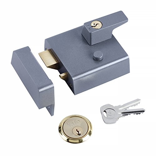 Yale Locks P1 - Serratura Di Sicurezza Doppia Nightlatch, Finitura Dmg/Pb, 60 Mm