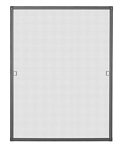 Schellenberg 70041 Zanzariera Finestra Premium 100 X 120 Cm, Zanzariere Per Finestre Con Telaio In Alluminio, Accorciabile Individualmente, Incl. Elem