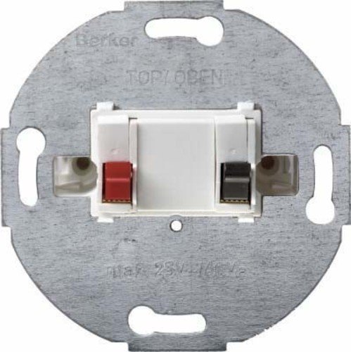 Toma Altavoz Simple Blanco Polar