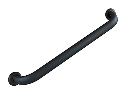 Wenko Secura Premium - Maniglia Di Sicurezza Extra Lunga Per Vasca Da Bagno O Wc, Portata Fino A 120 Kg, In Alluminio, Antracite, 67,5 X 7 X 12 Cm