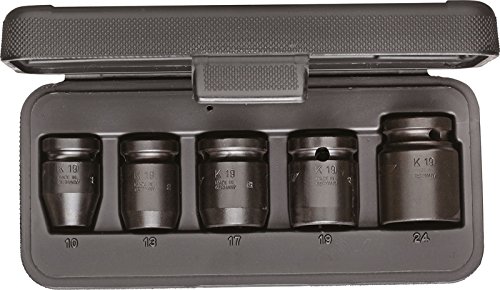 Juego De Vasos De Impacto Para Coches 1/2", 5 Pzas 10-24 Mm
