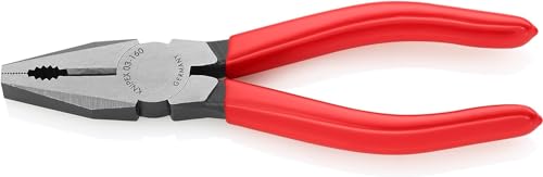Knipex Pinza Universale Bonderizzata Nera, Rivestiti In Resina Sintetica 160 Mm (Confezione Self-Service/Blister) 03 01 160 Sb