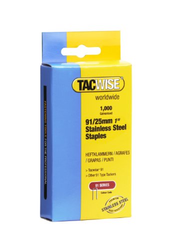 Tacwise Punti Metallici, Forma A U Acuta, Inossidabili Da 91/25 Mm