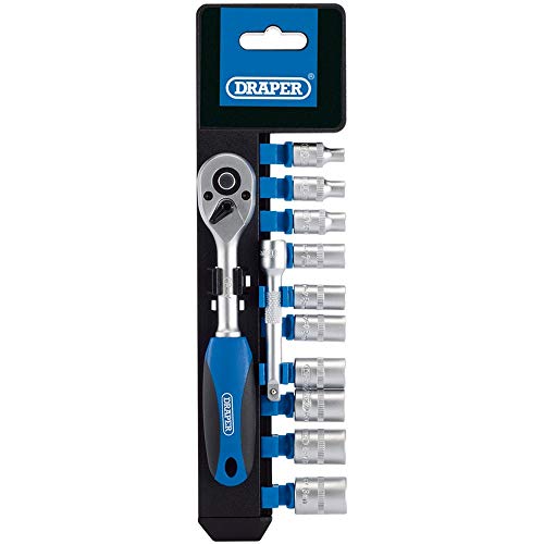 Draper Bd12 M/Pr Bussole Set, Blu, 1/10,2 Cm, Set Di 12 Pezzi