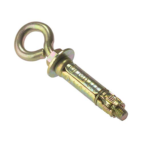 Forgefix Eye8M M6 Ganci A Tassello Per Muratura, Passivati, Finitura: Zincata Gialla