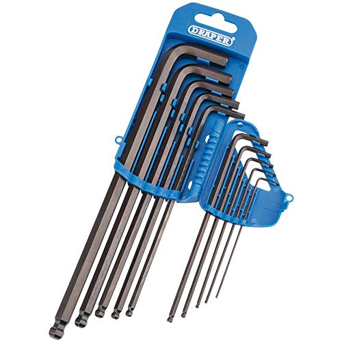 Draper Tbtl10 A/B Extra Long Imperial Estremità, Esagonale E A Sfera, Blu, Pezzi