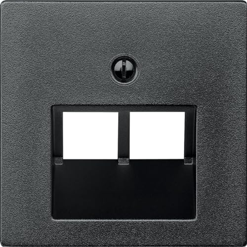 Merten 298014, Piastra Centrale Per Inserti Uae, 2 Moduli, Antracite, System M
