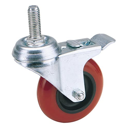 Draper 65516 - Piastra Di Fissaggio Per Ruota Pivotante In Poliuretano, Diametro 75 Mm