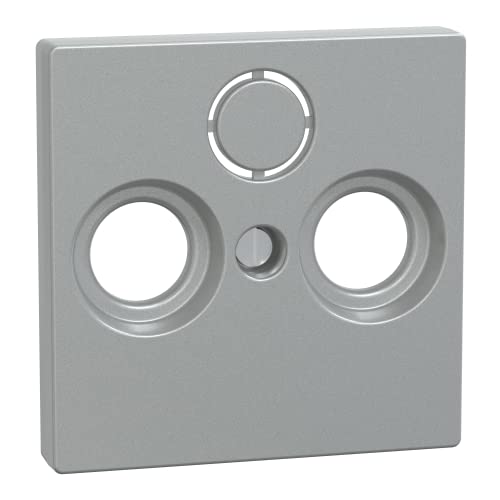 Merten 297560, Placca Centrale Per Prese Antenna, Alluminio, System M