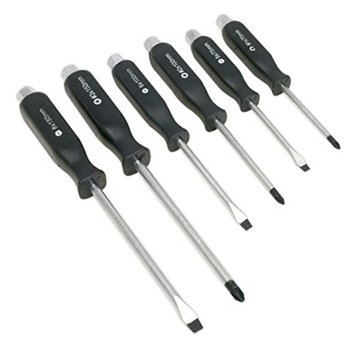 Sealey S0535 Hammer-Through Cacciavite, Set Di 6