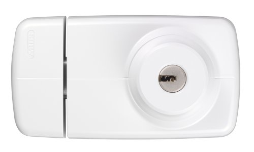 Abus 532733 7025 W - Serratura Per Porta Con Cilindro Interno Ed Esterno, Colore: Bianco