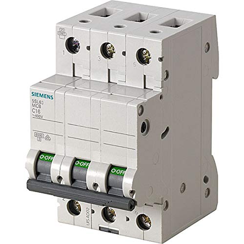 Siemens 5Sl6 – Automatico Magnetotermico 400 V 6 Ka 3 Poli B 6 A