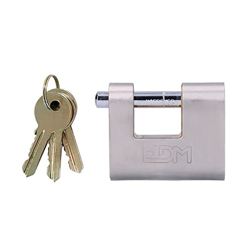 Candado Laton Reforzado De Seguridad 60,5X53X25,5Mm Blister