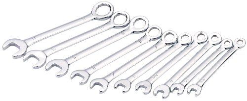 Draper 19756 - Mini Set Chiavi Combinate, Sistema Metrico, 10 Pezzi