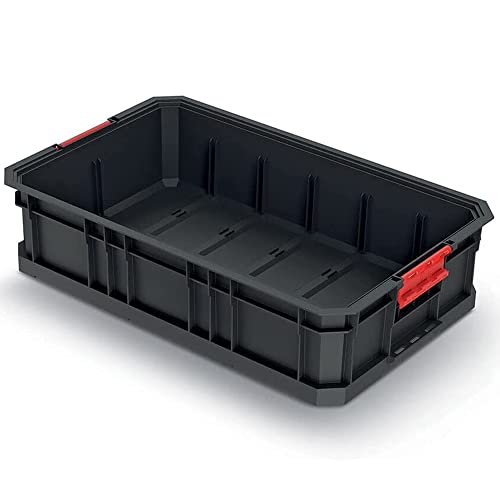 Cassetta Degli Attrezzi In Plastica Modulare, Colore Nero, 520 X 327 X 125 Mm
