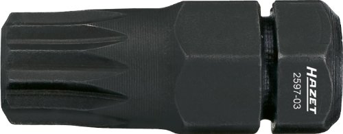 Hazet 2597-03 Bit Attacco Esagonale, Massiccio, 8 Mm (5/16 Di Pollice)