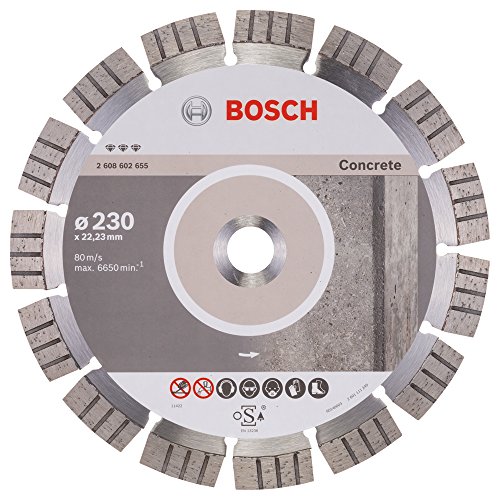 Bosch Accessories 2608602655 - Disco De Diamante Best Concrete: 230X2,4X15Mm, Nero