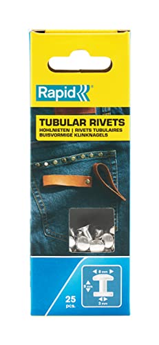 Rapid 5000415 Rivetti Tubolari Ø8X3X9 Mm, Acciaio