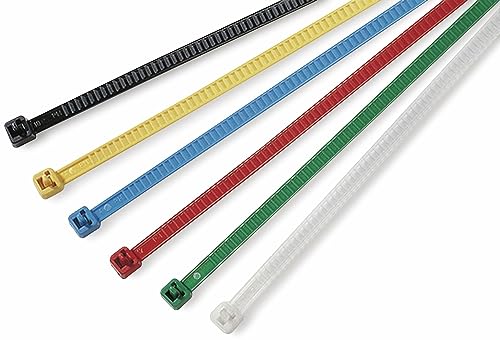 Hellermanntyton - Confezione Da 25 Fascette Stringitubo Giallo Riapribili 195 X 4,7 Mm Pa66