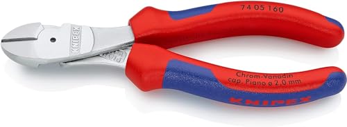 Knipex Tronchese Laterale Per Meccanica Tipo Forte Cromata, Rivestiti In Materiale Bicomponente 160 Mm 74 05 160
