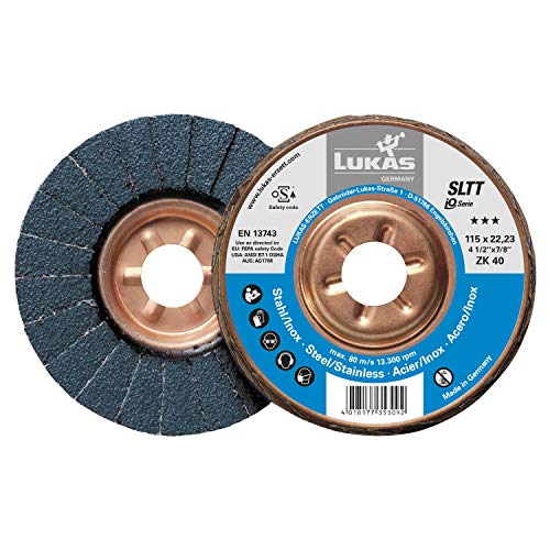 Lukas A27201250600065 Piatto Abrasivo Sltt Zirconia Corindone Diametro 125 Mm Grana 60