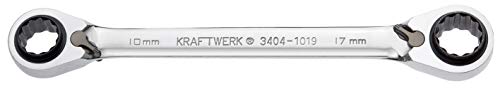 Kraftwerk, Chiave A Cricchetto A Dentatura Fine 4-In-1 10 X 13 Mm - 17 X 19 Mm, 3404-1019