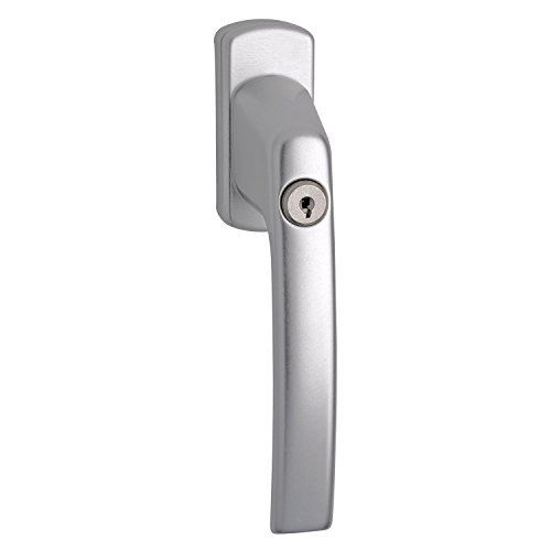 Maco Harmony 220630 - Maniglia Per Finestra Con Perno Quadro E Cilindro Serratura, 7 X 35 Mm, 1 Pezzo, Colore: Argento Anodizzato
