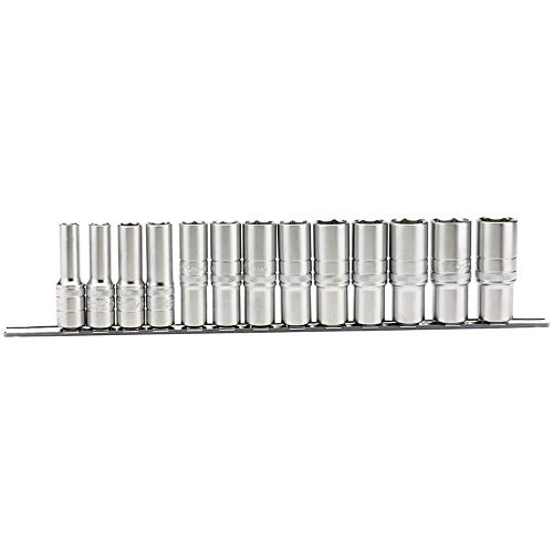 Draper H13Ad/Sr 1/5,1 Cm Centimetri. Dr. Imperial Bussole Profonde Su Una Guida In Metallo (13 Pezzi), Blu