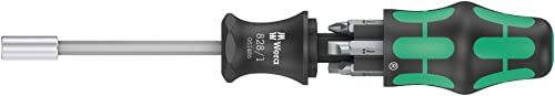 Wera - 05051512001 - Giravite Con Alloggiamento Inserti, Kraftform Kompakt 27 Imperial Set 1, 7 Pezzi