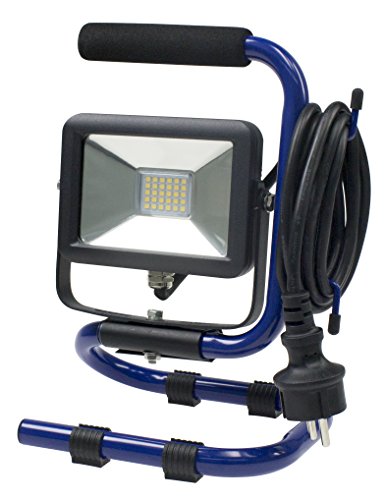 As – Schwabe Mobiler Chip Faretto A Led 10 W, Ip 65 Faretto Per Esterno E Cantieri, Blu A Plus, 1 Pezzi, 46410