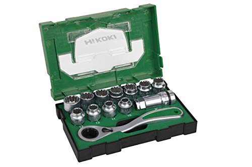 Hikoki 40030033 – Set Di Bussole 13 Pezzi 1/2 Pollici (Box Iii), 10 W, 240 V