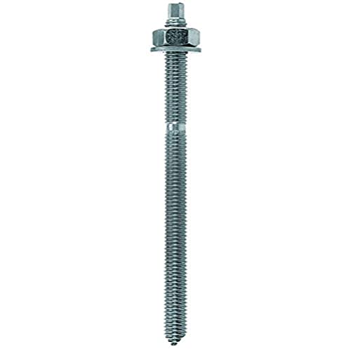 Fischer 512249 - Asta Ad Ancora Rg M12X180 A4, 10 Pezzi, Colore: Grigio