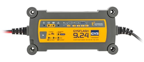 Gys, Gysflash 9.24, Caricabatterie/Mantenitore Di Carico, Inverter, 230V, Fornito Con Morsetti Di Collegamento, 029477
