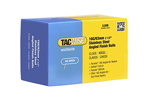 Tacwise 0375 16G Chiodi In Accisio Inossidabili Da 32Mm, 63 Mm