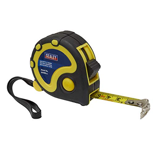 Sealey Ak988 Gomma Nastro Di Misurazione 3 Mtr (3 M) X 16 Mm Metrico/Imperiale